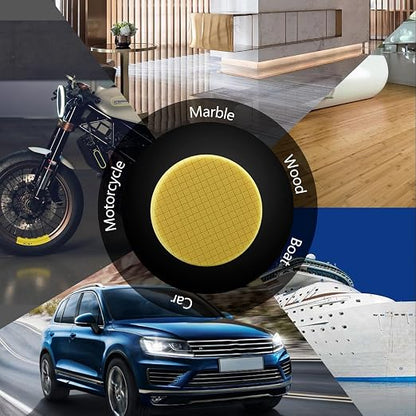 Yellow T80 High-Cut Foam Polishing Pads, SPTA 3Pcs 6.5 Inch Face for 6 Inch 150mm Backing Plate Compound Buffing Sponge Pads for Car Buffer Polisher Compounding, Polishing and Waxing -X00224Y6B3