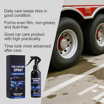 Ceramic Tire Coating Spray, Long Lasting Black Tire Shine, Non-Greasy No Sling Car Truck SUV Tire Polish