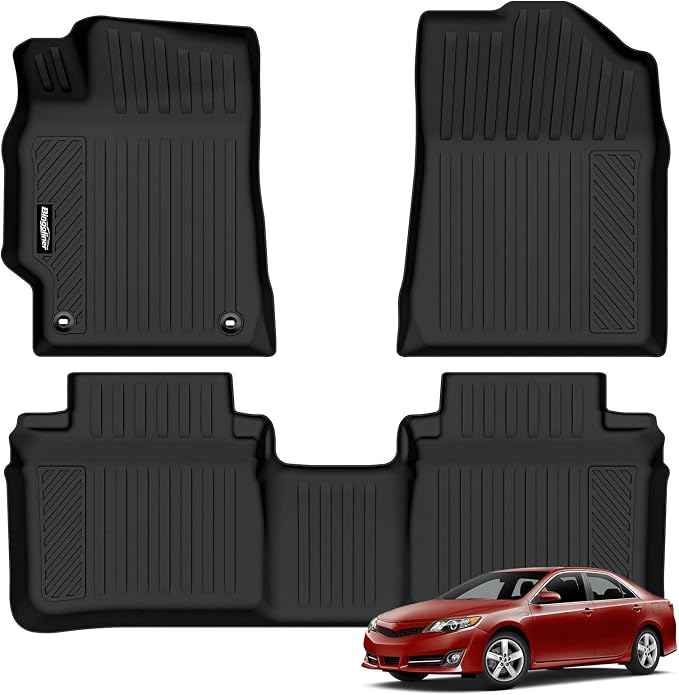 Floor Mats for 2007-2011 Toyota Camry, Trunk Mat and Backrest Mat All Weather TPE Protector for Toyota Camry Accessories