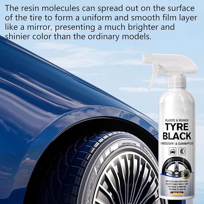Tire Sprayer for Cars, Trucks, Motorcycles, 300ml Tire Coating Quick Gloss Restorer Wheel