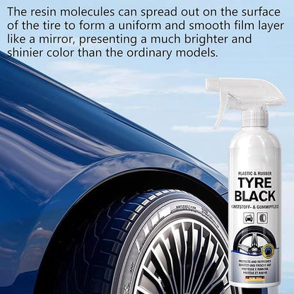 Tire Sprayer for Cars, Trucks, Motorcycles, 300ml Tire Coating Quick Gloss Restorer Wheel