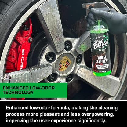 Ethos Wheel Cleaner - Car Wheel Cleaner Spray - Rim Cleaner Spray Brake Dust, Iron Remover - Color Change Technology - Professional Strength Formula (Gallon)
