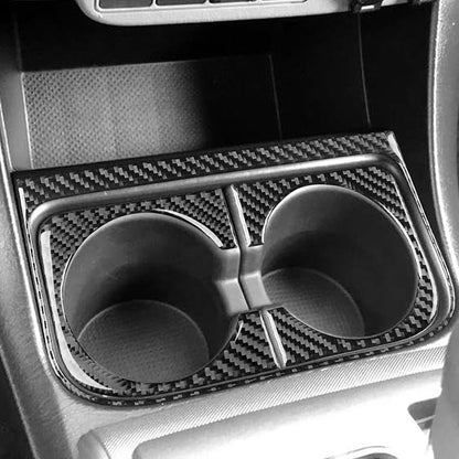 NVCNX Real Premium Carbon Fiber for Toyota 2nd Gen Tacoma Accessories 2010-2015 2011 2012 2013 2014 Car Center Console Organizer Panel Frame Cover Interior Trim Thick Overlay Sticker Decal 3PCs