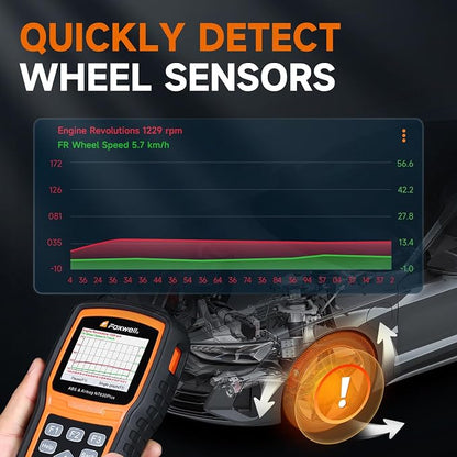 FOXWELL NT630 Plus OBD2 Scanner with ABS and SRS, Brake Code Reader with Auto Bleed, ABS Module Bidirectional Control, Oil EPB SAS Reset, Check Engine Light, Live Data, No Subscription Required