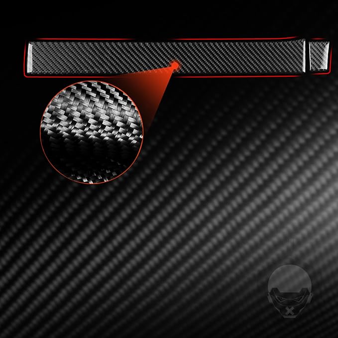 NVCNX Real Premium Carbon Fiber for Toyota 2nd Gen Tacoma Accessories 2005-2015 2006 2007 2008 2009 2010 2011 2012 2013 2014 Car Dash Passenger Side Panel Cover Interior Trim Sticker Decal 3PCs