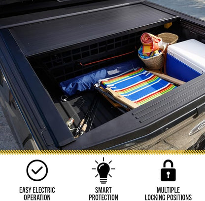 RealTruck Roll-N-Lock E-Series Retractable Truck Bed Tonneau Cover | RC223E | Fits 2019 - 2025 Chevy/GMC Silverado/Sierra, works w/ MultiPro/Flex tailgate (w/o Carbon Pro Bed) 5' 10" Bed (69.9")