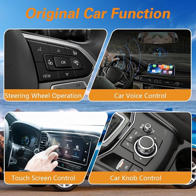 FUSCH Wired Carplay and Android Auto Retrofit Kit Media Hub Fits to MZD Connect System Compatible with Mazda 2/3/6/CX3/CX5/CX9/MX5 2014-2020 Replace#TK78-66-9U0C 00008FZ34 K1414（NEW P2 Version）