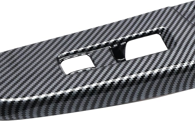 HIGH FLYING for Subaru Crosstrek 2015 2016 2017 Window Lift Switches Control Button Panel Cover Trim ABS Car Interior Accessories Carbon Fiber Style 4PCS