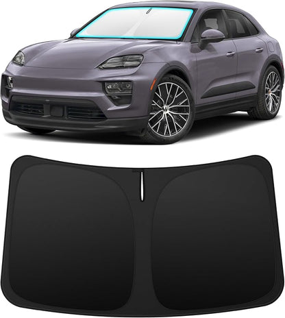 INSAUTO Custom Fit Windshield Sun Shade Accessories for Porsche Macan 2015-2026, Foldable Front Window Sunshade, UV & Heat Reflector, Keeps Interior Cool, Includes Storage Bag