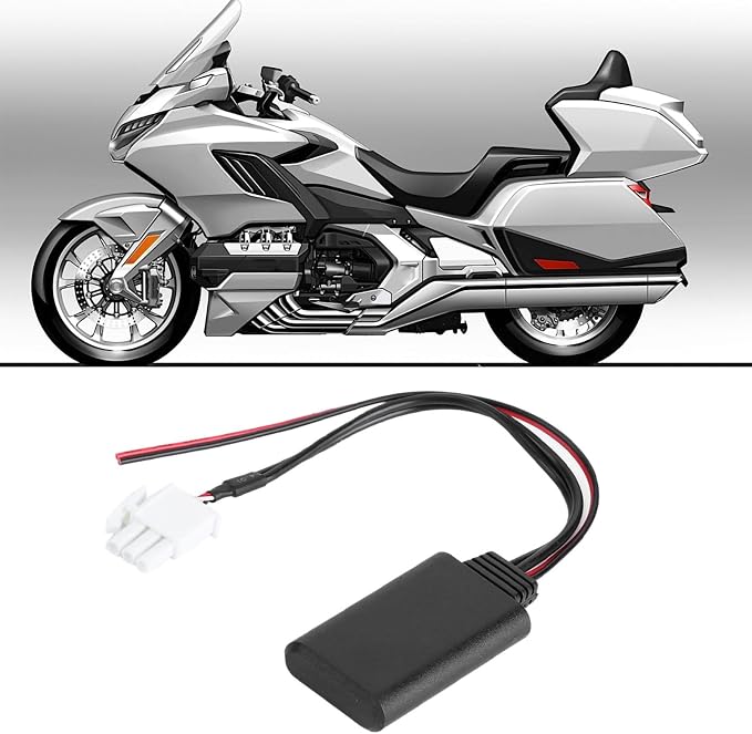 Acouto Bluetooth Adapter, 3 Pin AUX Bluetooth for Audio Cable Adapter, Stereo Music, Fit for GL1800, 5 to 12v