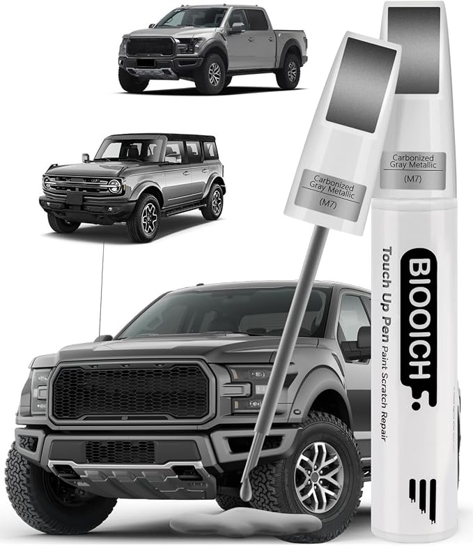Touch Up Paint Pen Exact Color Match Car Chip and Scratch Repair (for Ford, Carbonized Gray Metallic(M7))