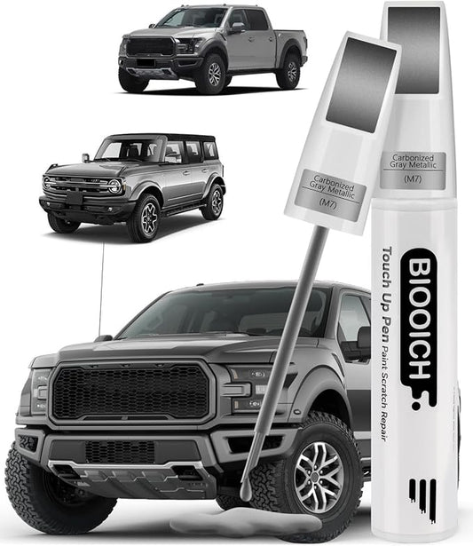 Touch Up Paint Pen Exact Color Match Car Chip and Scratch Repair (for Ford, Carbonized Gray Metallic(M7))