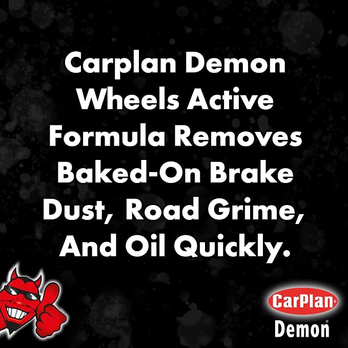 CarPlan Demon Wheels 34 fl Oz (1L) - Fast Wheel Cleaner (Pack of 2)
