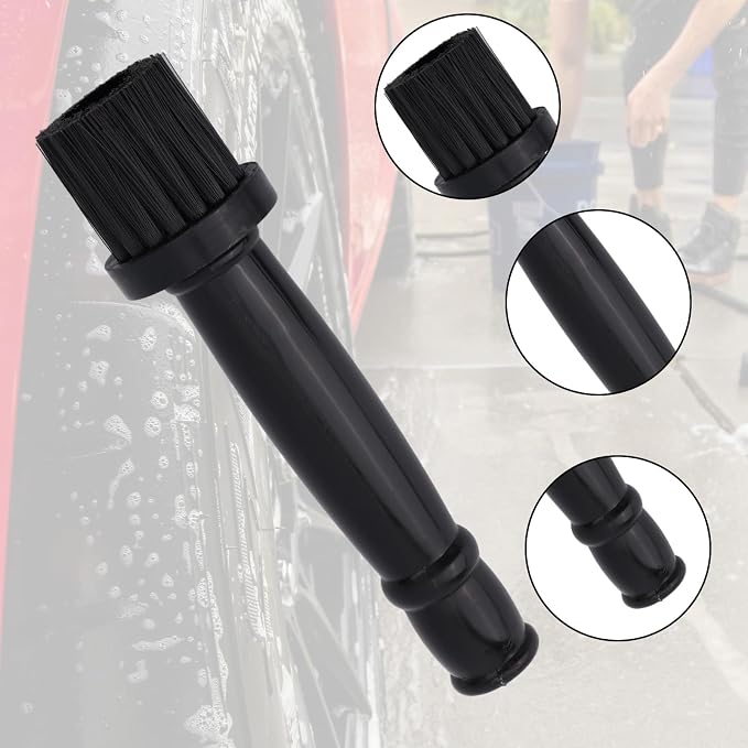 Wheel Lug Nuts Cleaning Brush, Car Detailing Brush Kit for Wheel Rim and Lug Nut Covers Cleaning Durable Car Wash Supplies