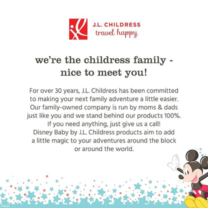 J.L. Childress Disney Baby Side Sling Stroller Cargo Net - Stroller Organizer Attachment for Storage, Mesh Bag for Baby Accessories, Universal Fit - Minnie Mouse