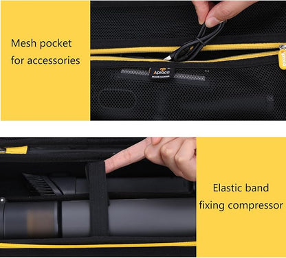 Aproca Case Compatible with HOTO Handheld Car Vacuum Cleaner Cordless, Portable Hard Storage Bag for Accessories (Case Only)