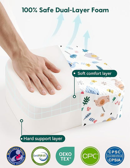Babelio ErgoUp Booster Seat for Kitchen Chair, Promote Proper Upright Posture, Toddler Booster Seat for Dining Table, Removable & Washable Cover, Suitable for 18 Months to 5 Years, White Elephant