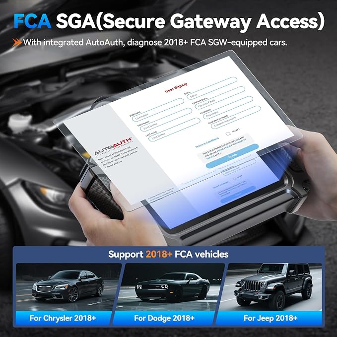 XTOOL IP500 for Jeep OBD2 Scanner, Full Systems Bi-Directional Scan Tool for Jeep/Dodge/Chrysler, with FCA AutoAuth, OBD2 Scanner Diagnostic Tool with All Reset -(Injector/EPB/ABS/BMS),Lifetime Update