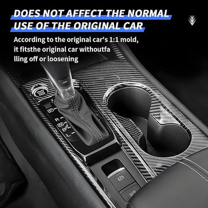 Car Center Console Gear Shift Panel Trim Cover for Nissan Altima 2019 2020 2021 2022 2023 2024 2025 2026 Auto Interior Decorations Accessories Central Control Protection Carbon Fiber Style Kit