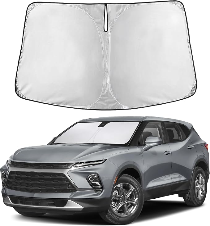 EcoNour Windshield Sunshade Compatible for Chevrolet Blaze 2019-2024 2025 2026, Sun Visor for Front Windshield & Window Sun Shade Cover, UV Heat Blocker & Protector, Car Accessories
