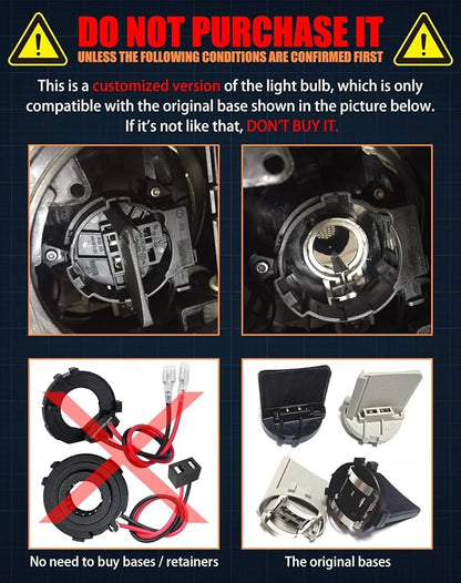 Customized Special Edition H7 Low Beam LED Bulbs For Tiguan Golf 6 Golf 7 MK6 7 Passat Jetta. Plug and Play, OEM: 5K0941109C. Built-in Fan and 3 Thermally Conductive Copper Tubes. 2-Pack