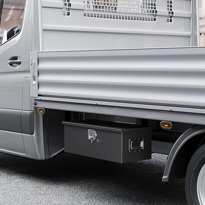 Yizosh 30 Inch Steel Heavy Duty Truck Bed Tool Box, Trailer Tongue Tool Box with Lock and Keys, Tool Box for Storage, Utility Trailer Tool Box for Truck, Pickup, RV, Trailer