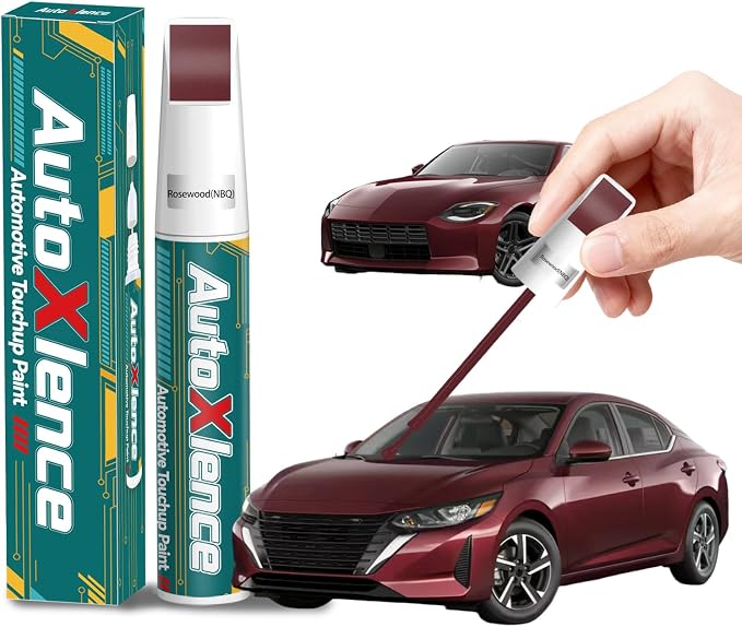 Rosewood(NBQ) Touch Up Paint Compatible with Nissan Car Paint Pen Scratch Repair Automotive Scratch Remover Fix Exact Color Match