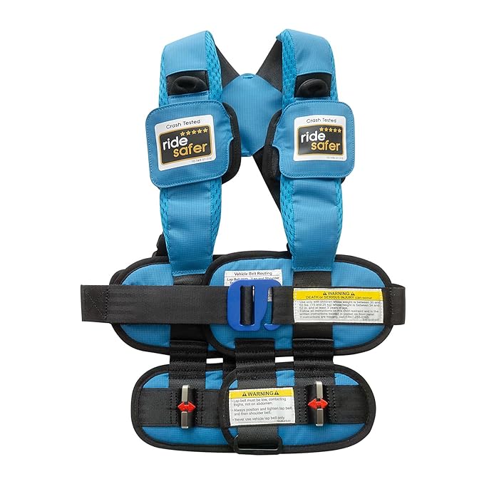 RideSafer Gen 5 - Small Blue, Lightweight, Compact, Portable Car Seat - Perfect for Travel and Everyday Child Safety