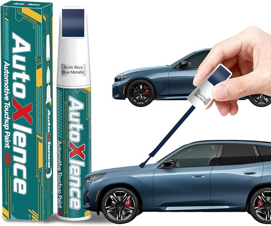 Arctic Race Blue Metallic(C4F) Touch Up Paint Compatible with BMW Car Paint Pen Scratch Repair Automotive Scratch Remover Fix Exact Color Match