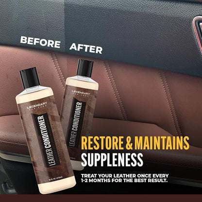 Legendary Leather Conditioner 16oz - Cleans, Conditions & Protects Car Interior - Leather Cleaner and Restorer for Car Seats, Plastics & Vinyl | Satin Finish, Non-Greasy