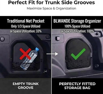 For Toyota Rav4 2026 Trunk Upgrade, Trunk Organizer Pocket Bag, Trunk Cubby Storage bag,Cargo side pocket Black, 1 pc