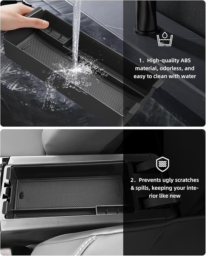 Dashboard Screen Storage Tray & Center Console Organizer for 2023-2026 Toyota Prius – 2025 2026 Prius Interior Accessories