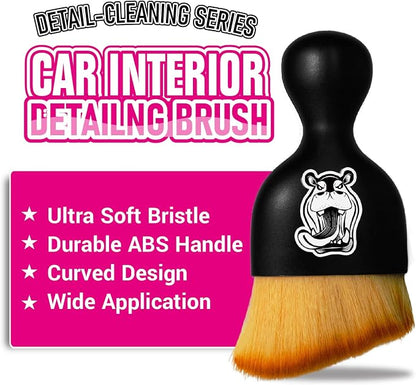 H.O.W Car Interior Detailing Brush Automotive Cleaning Brush for Vent Seat Crevice Dashboard Leather Air Conditioner
