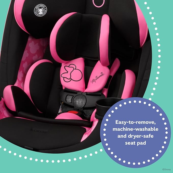 Disney Baby Grow and Go All-in-One Convertible Car Seat, Infant to Toddler Carseat, Minnie Charm 2