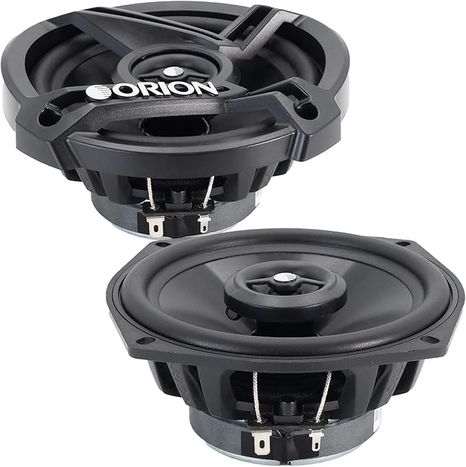 ORION Cobalt Series CB52 5.25” 2-Way Coaxial Car Speakers, 200W, 4 Ohms, Full Range, Enhanced Bass, Polypropylene Cone & Butyl Rubber Surround, Easy Install, Grills Included (Pair)