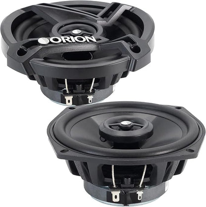 ORION Cobalt Series CB52 5.25” 2-Way Coaxial Car Speakers, 200W, 4 Ohms, Full Range, Enhanced Bass, Polypropylene Cone & Butyl Rubber Surround, Easy Install, Grills Included (Pair)