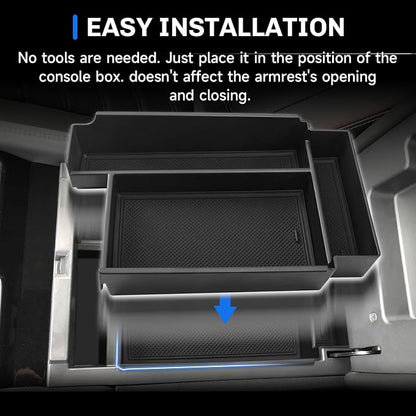 SXCY for 2026 Nissan Pathfinder Center Console Organizer Tray for 2022-2026 Nissan Pathfinder Accessories Center Console Tray 2026 Pathfinder Armrest Console Organizer Tray