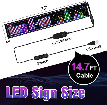 Programmable Devil Eyes for Cars,LED Sign for Car,Bluetooth APP Control,DIY Edit Text, Patterns, Animations