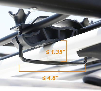 XCAR Roof Rack Basket Rooftop Cargo Carrier with Extension Black Car Top Luggage Holder 64"x 39" Universal for SUV Cars