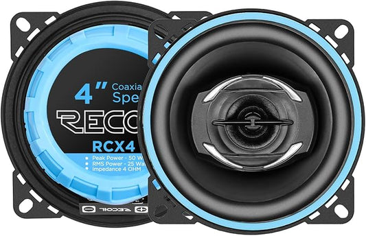RECOIL RCX4 Echo Series 4-Inch Car Audio Coaxial Speaker System