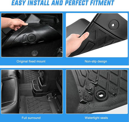 Nilight TPE Floor Mats for Land Rover Range Rover Evoque 5 Door and Coupe 2011 2012 2013 2014 2015 2016 2017 2018 2019, All Weather Custom Fit Heavy Duty Floor Liners