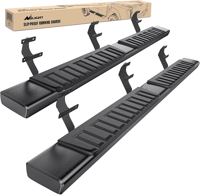 Nilight Running Boards for 2015-2026 Ford F-150 SuperCrew Cab Pickup 4 Door 2017-2026 Ford F-250 F-350 Super Duty Crew Cab 6 Inch Slip-Proof Aluminum Side Step Nerf Bars