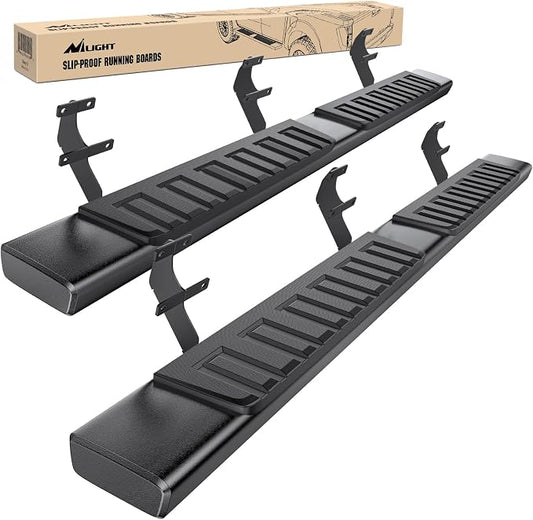 Nilight Running Boards for 2015-2026 Ford F-150 SuperCrew Cab Pickup 4 Door 2017-2026 Ford F-250 F-350 Super Duty Crew Cab 6 Inch Slip-Proof Aluminum Side Step Nerf Bars