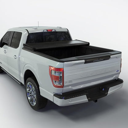 Toptiny Soft Folding Truck Bed Tonneau Cover |TSTF013|Fits 2004-2014 Ford F-150 5.5' Bed (66")