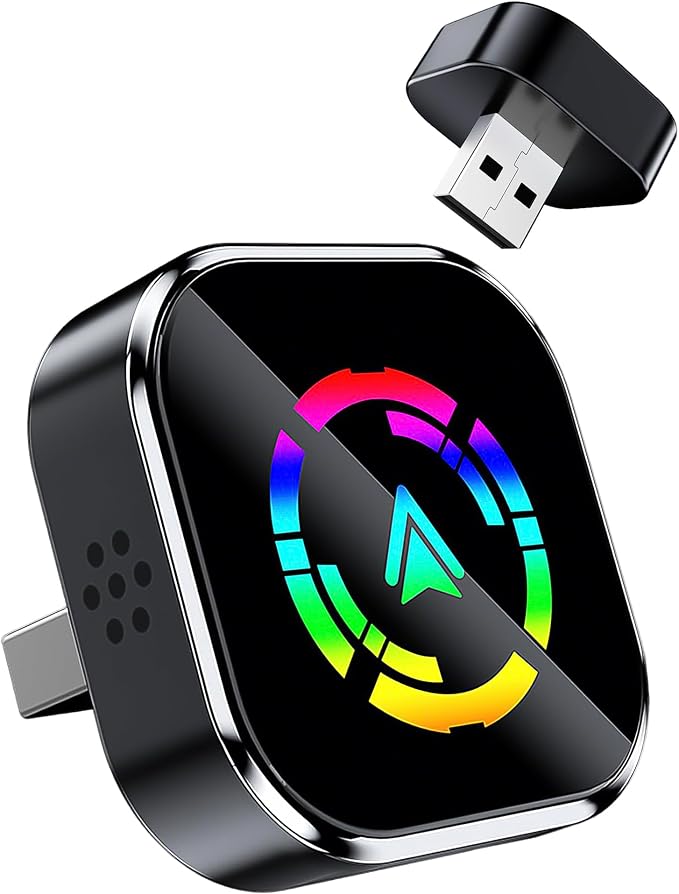Ablink 2026 Upgarded Wireless CarPlay Adapter for iPhone & Android,2 in 1 Mini USB CarPlay Dongle Wireless CarPlay,Fast Connection,Dual-Band WiFi,No Delay,Plug & Play,Fast Auto-Reconnect
