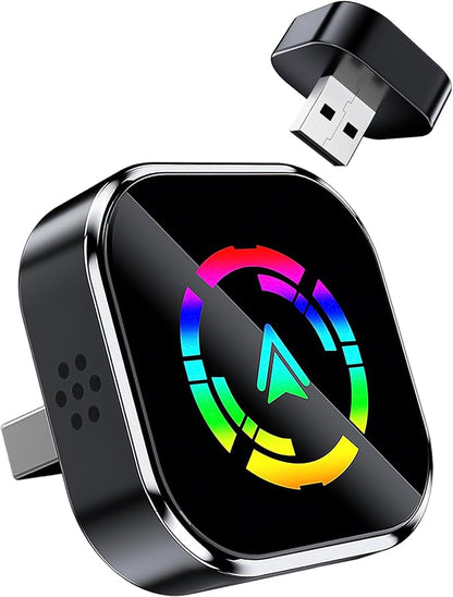Ablink 2026 Upgarded Wireless CarPlay Adapter for iPhone & Android,2 in 1 Mini USB CarPlay Dongle Wireless CarPlay,Fast Connection,Dual-Band WiFi,No Delay,Plug & Play,Fast Auto-Reconnect