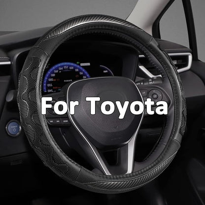 GIANT PANDA Steering Wheel Cover for Toyota, Auto Car Steering Wheel Cover for Toyota Highlander Rav4 Corolla Camry,Standard Size - Gray