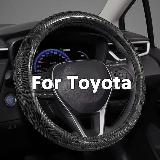 GIANT PANDA Steering Wheel Cover for Toyota, Auto Car Steering Wheel Cover for Toyota Highlander Rav4 Corolla Camry,Standard Size - Gray
