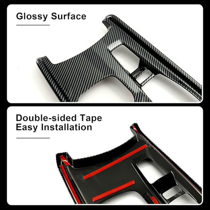 Carbon Fiber Gear Shift Panel Cover Compatible with 2018-2022 10th Gen Honda Accord Hybrid
