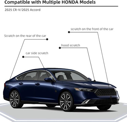 Canyon River Blue Metallic(B-640M) Car Paint Touch Up Pen for Honda, 2-In-1 Color Accurate Touch Up Car Scratch Repair Paint Match Honda Series Automotive Scratch Remover for Nicks & Chips Repair